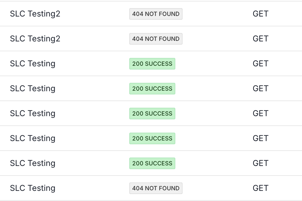 API status codes